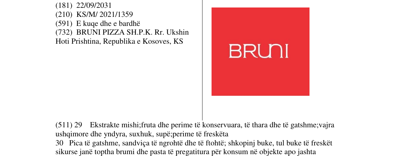 Zëri i markës Markë figurative në buletin