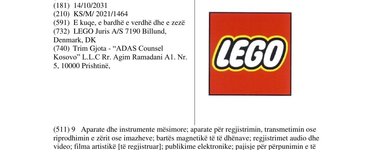Zëri i markës Markë figurative në buletin