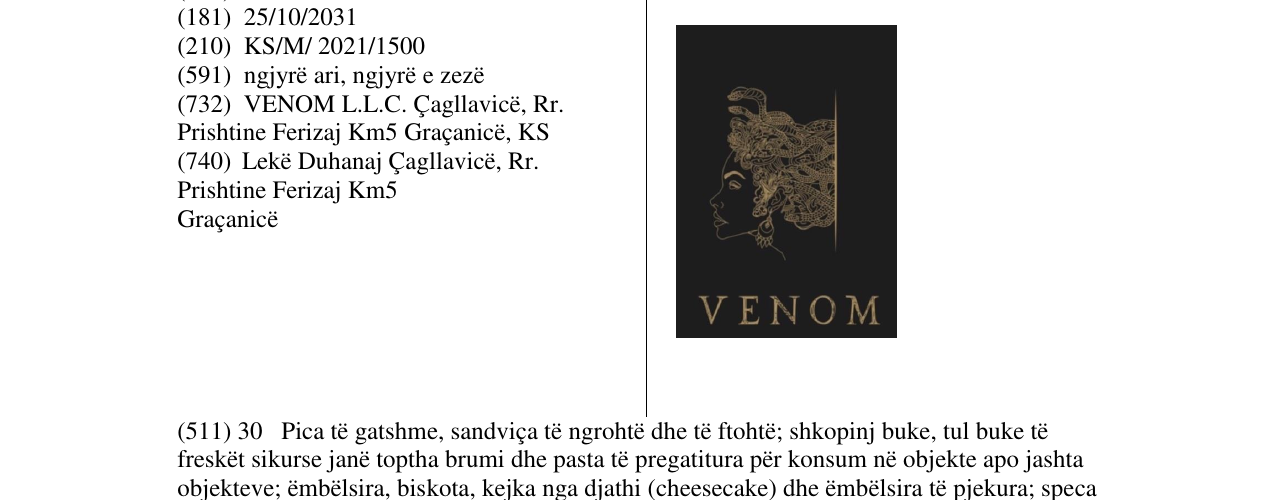 Zëri i markës Markë figurative në buletin