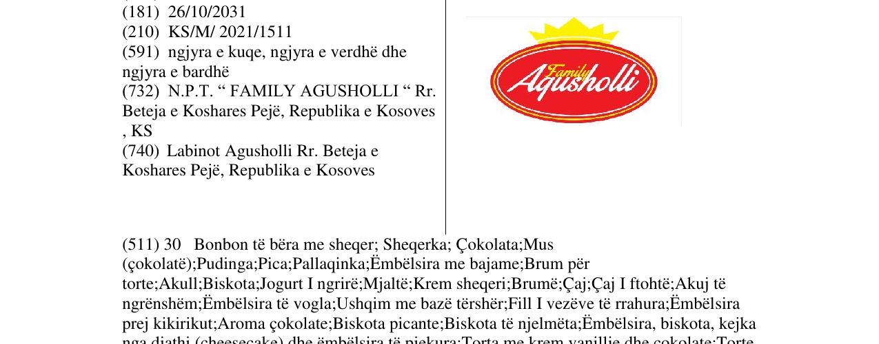 Zëri i markës Markë figurative në buletin