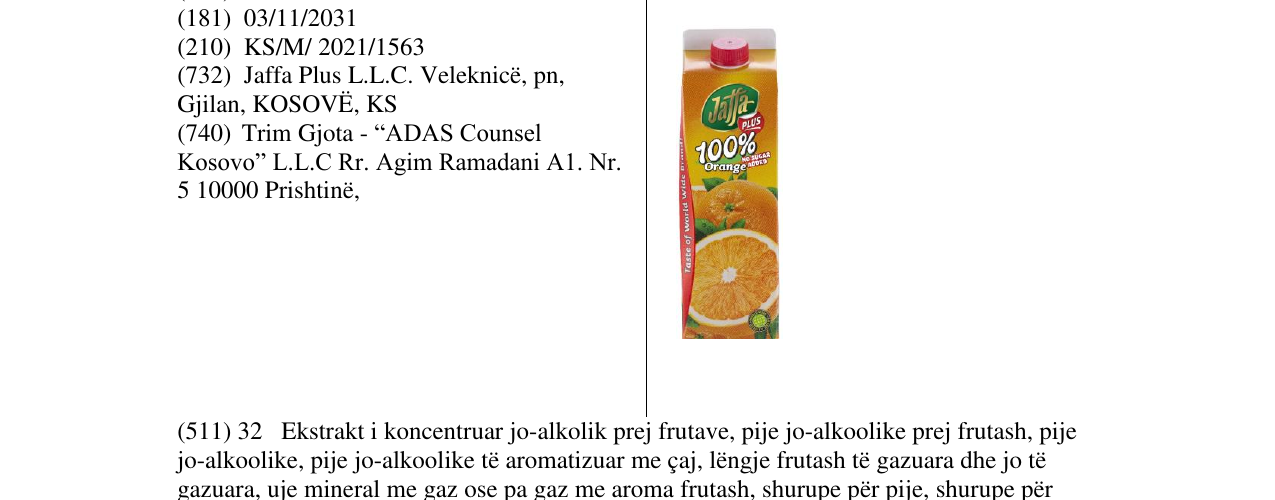 Zëri i markës Markë figurative në buletin