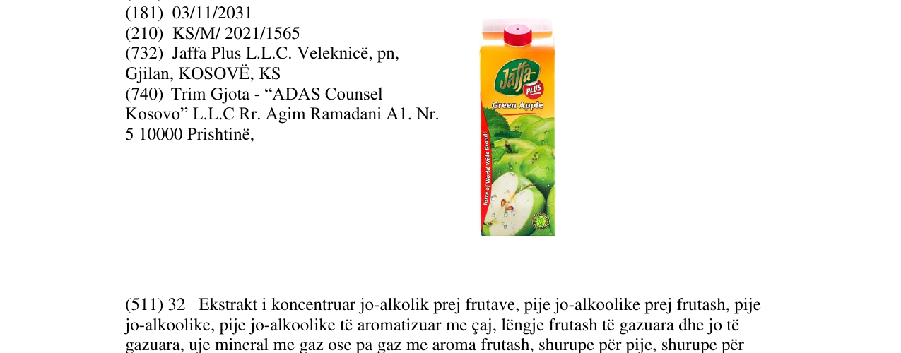 Zëri i markës Markë figurative në buletin