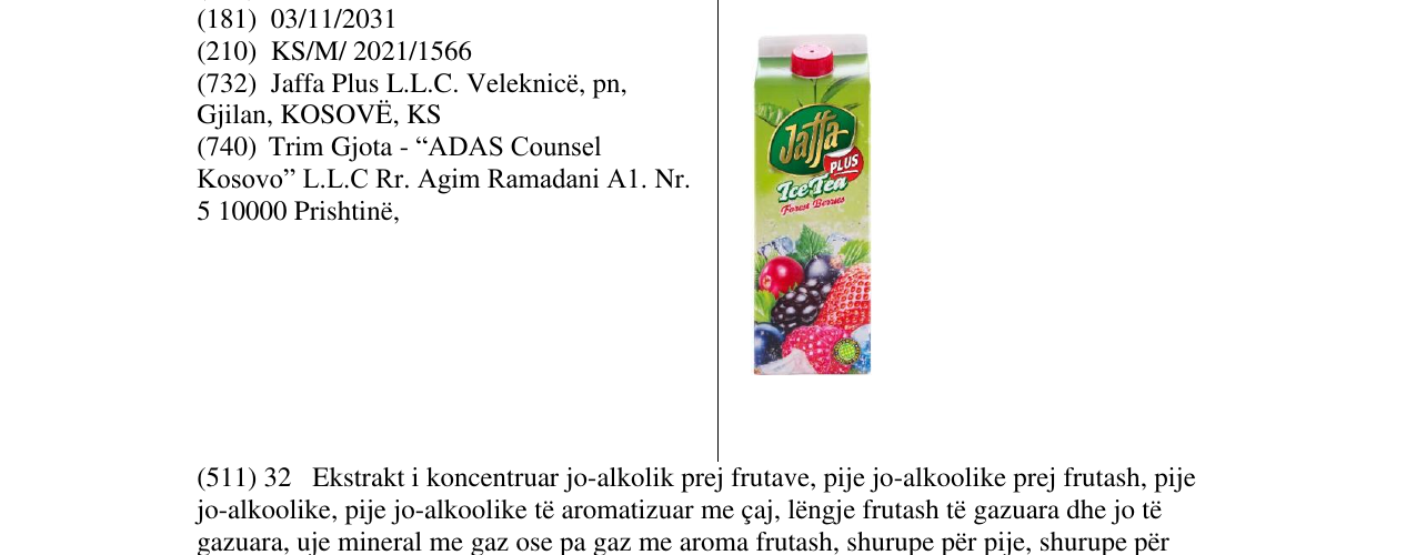 Zëri i markës Markë figurative në buletin