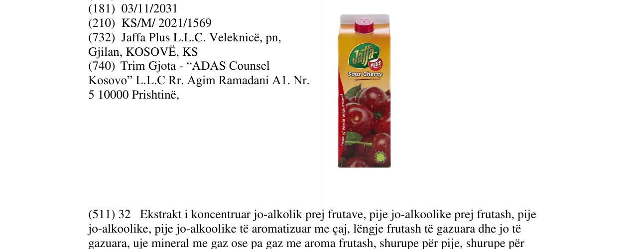 Zëri i markës Markë figurative në buletin
