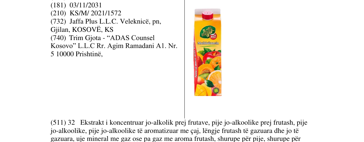 Zëri i markës Markë figurative në buletin