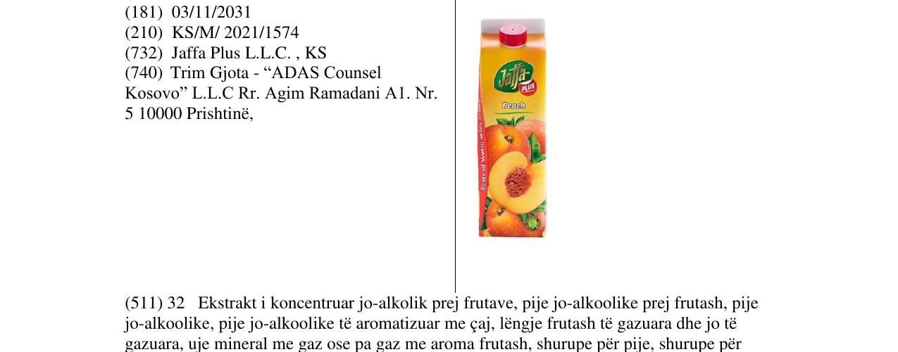 Zëri i markës Markë figurative në buletin