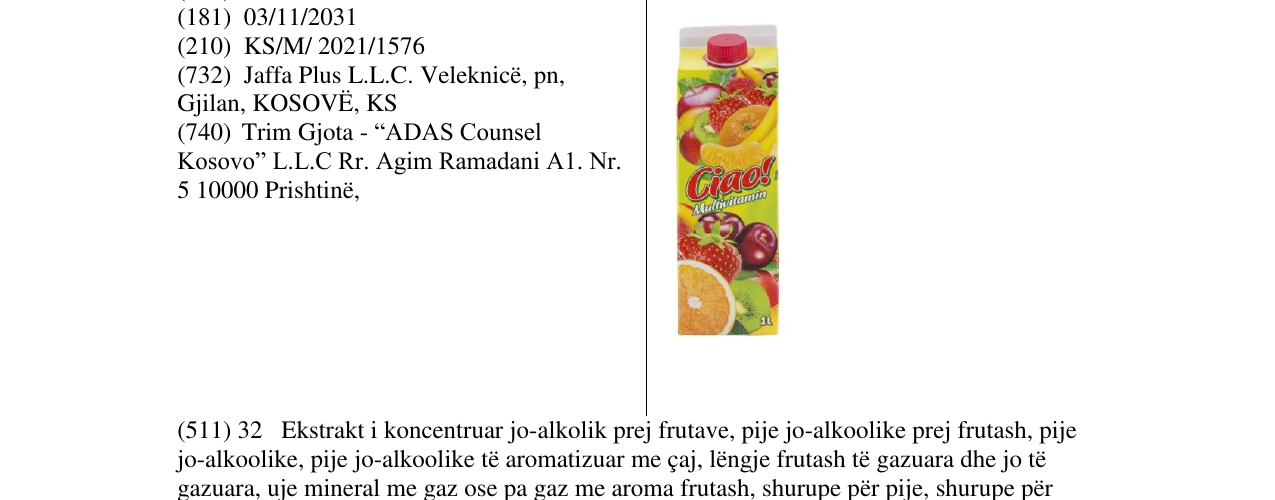 Zëri i markës Markë figurative në buletin