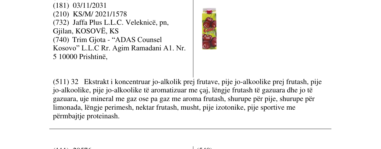 Zëri i markës Markë figurative në buletin