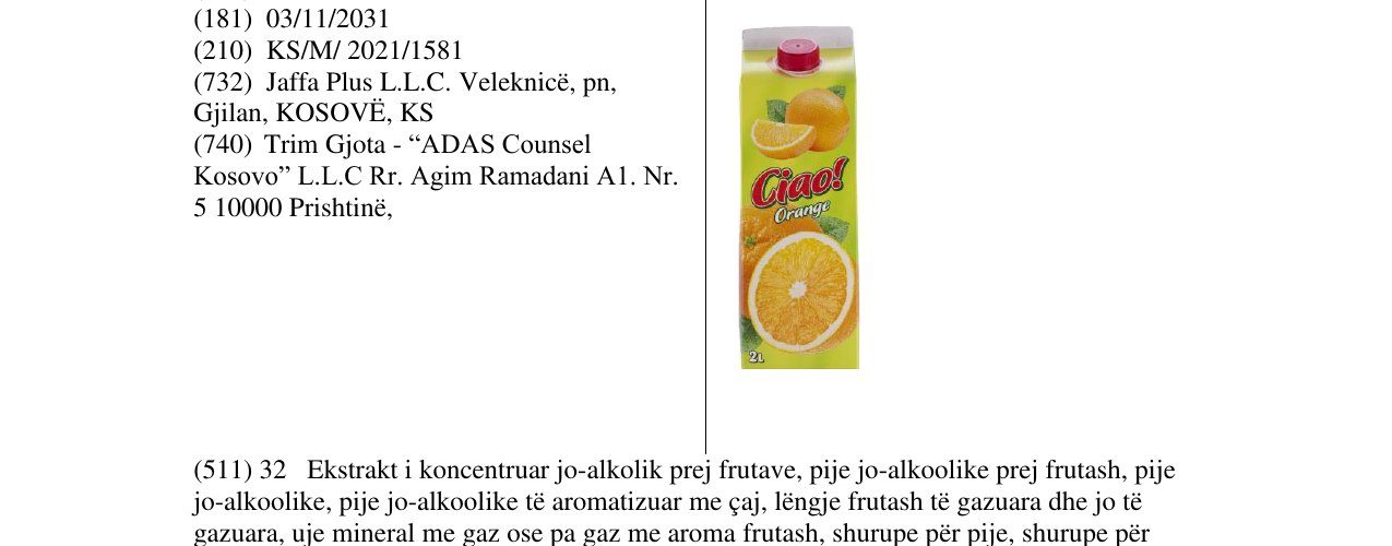 Zëri i markës Markë figurative në buletin