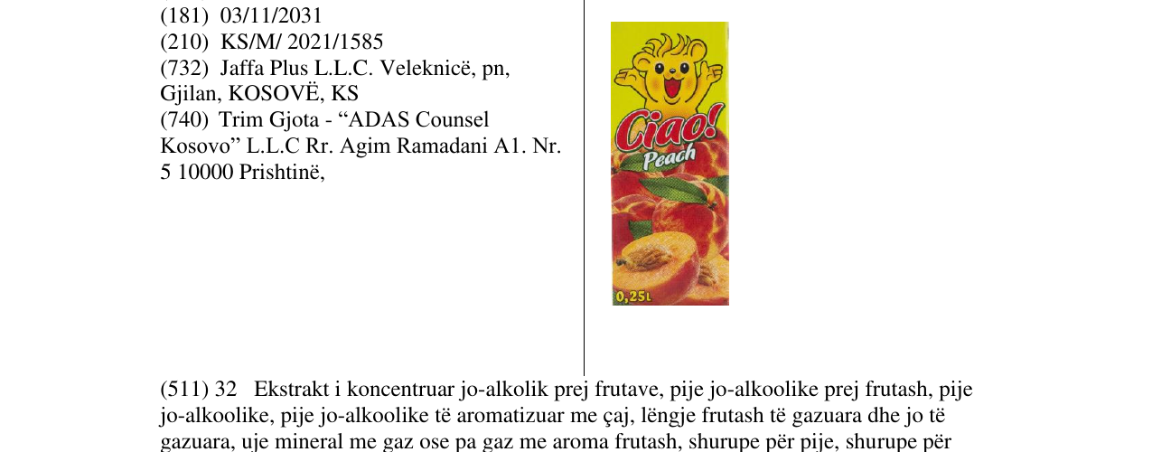 Zëri i markës Markë figurative në buletin