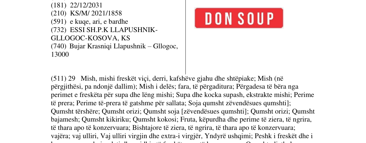 Zëri i markës Markë figurative në buletin