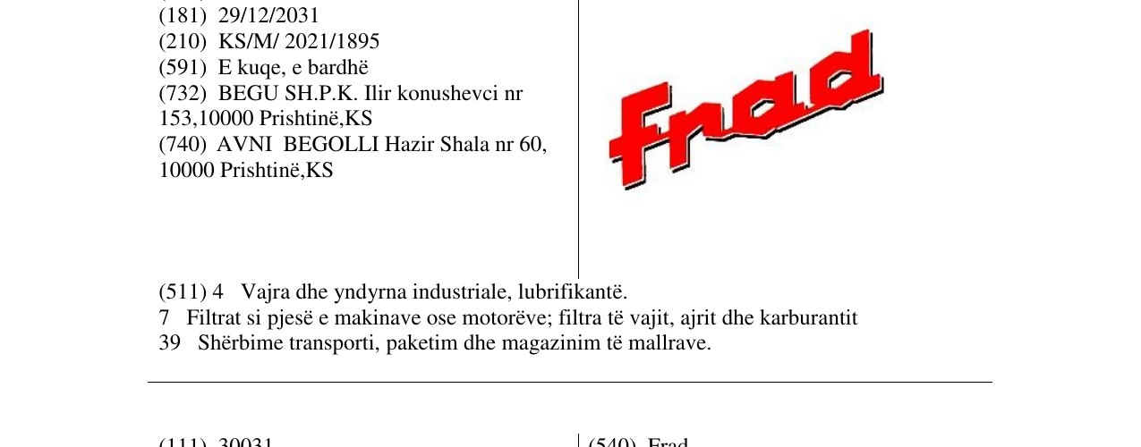 Zëri i markës Markë figurative në buletin