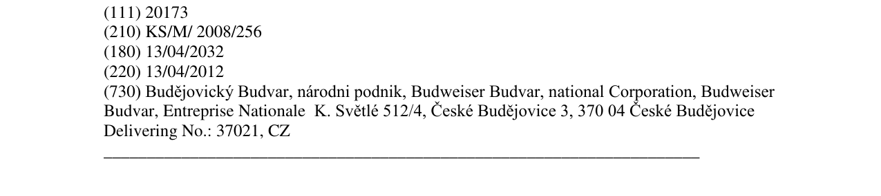 Zëri i markës BUDVAR në buletin