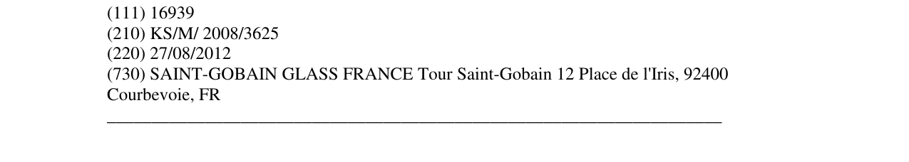 Zëri i markës SEKURIT SAINT- GOBAIN në buletin