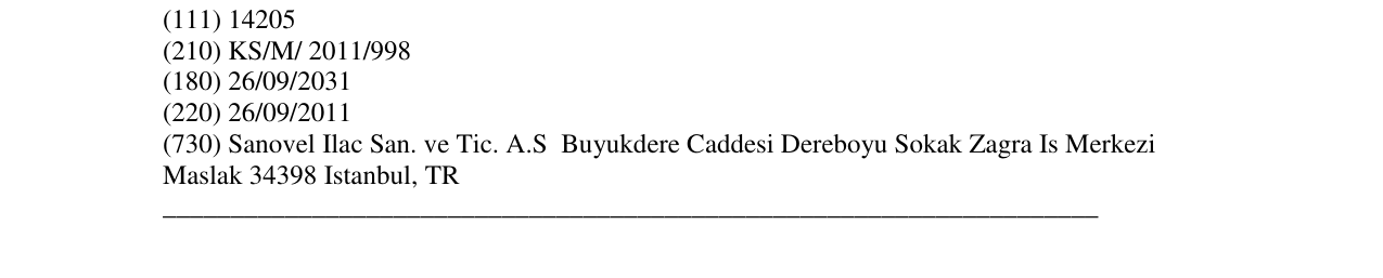 Zëri i markës karum - sanovel në buletin