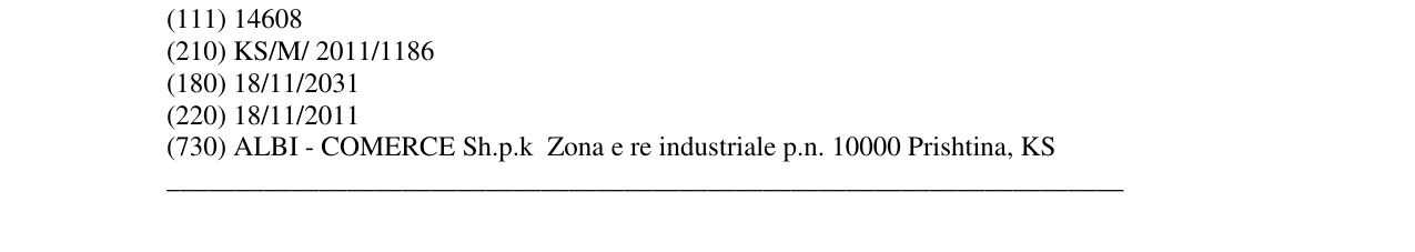 Zëri i markës Alfa Oil në buletin