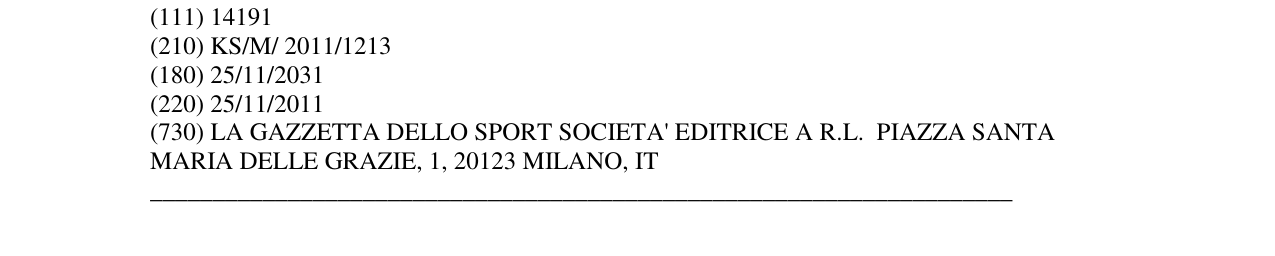 Zëri i markës LaGazzetta dello Sport në buletin