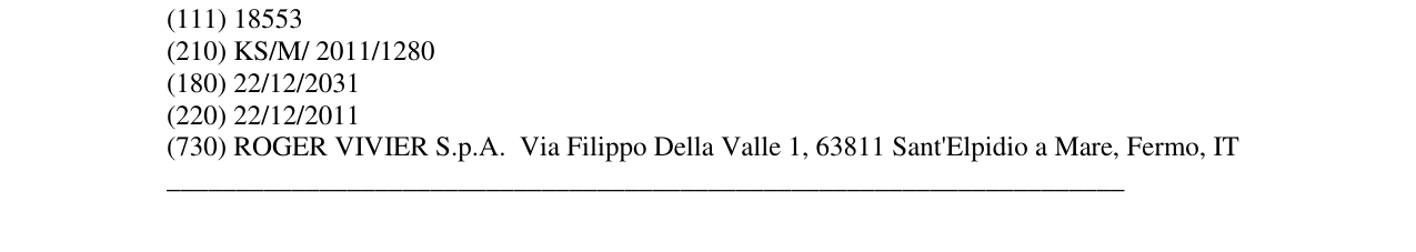 Zëri i markës R.V. në buletin