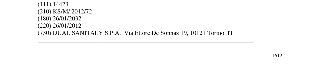 Zëri i markës DUAL SANITALY në buletin
