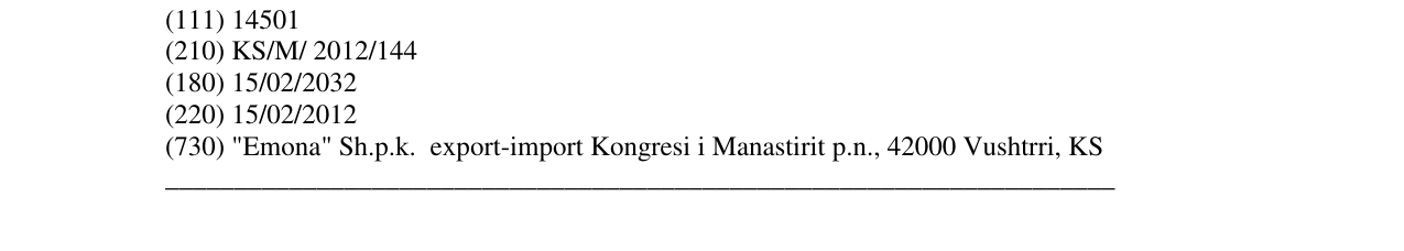 Zëri i markës emonagroup në buletin
