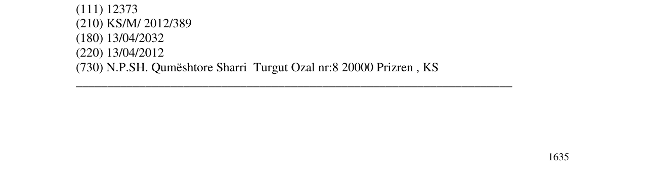 Zëri i markës ajran në buletin