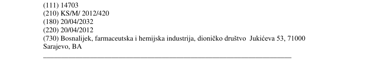 Zëri i markës MATHADOR në buletin