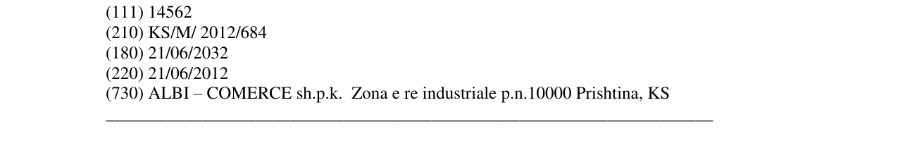 Zëri i markës Only Tea në buletin