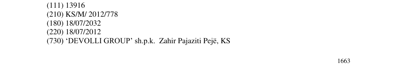 Zëri i markës vita Jogurt në buletin
