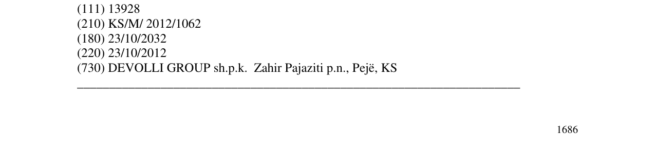 Zëri i markës Markë figurative në buletin