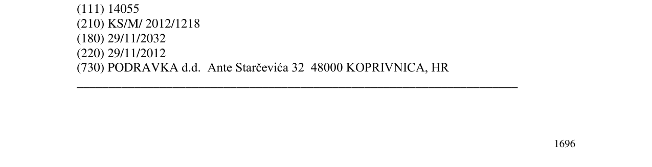 Zëri i markës VEGETA në buletin