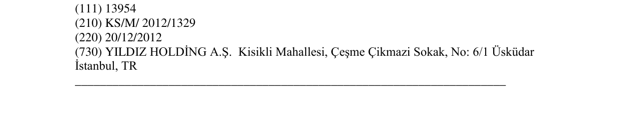 Zëri i markës ÜLKER YUPO në buletin