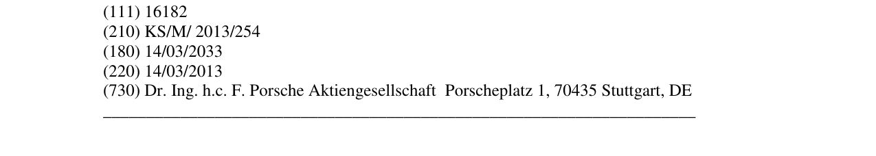 Zëri i markës Porsche në buletin