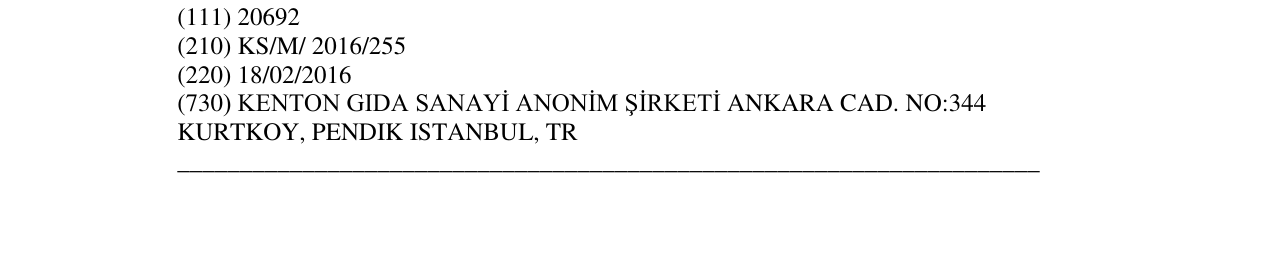 Zëri i markës Kenton në buletin
