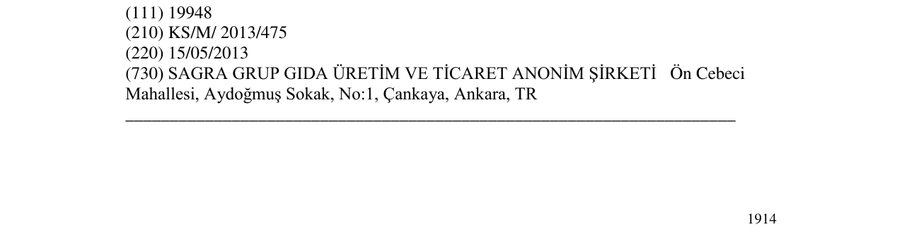 Zëri i markës tadelle në buletin