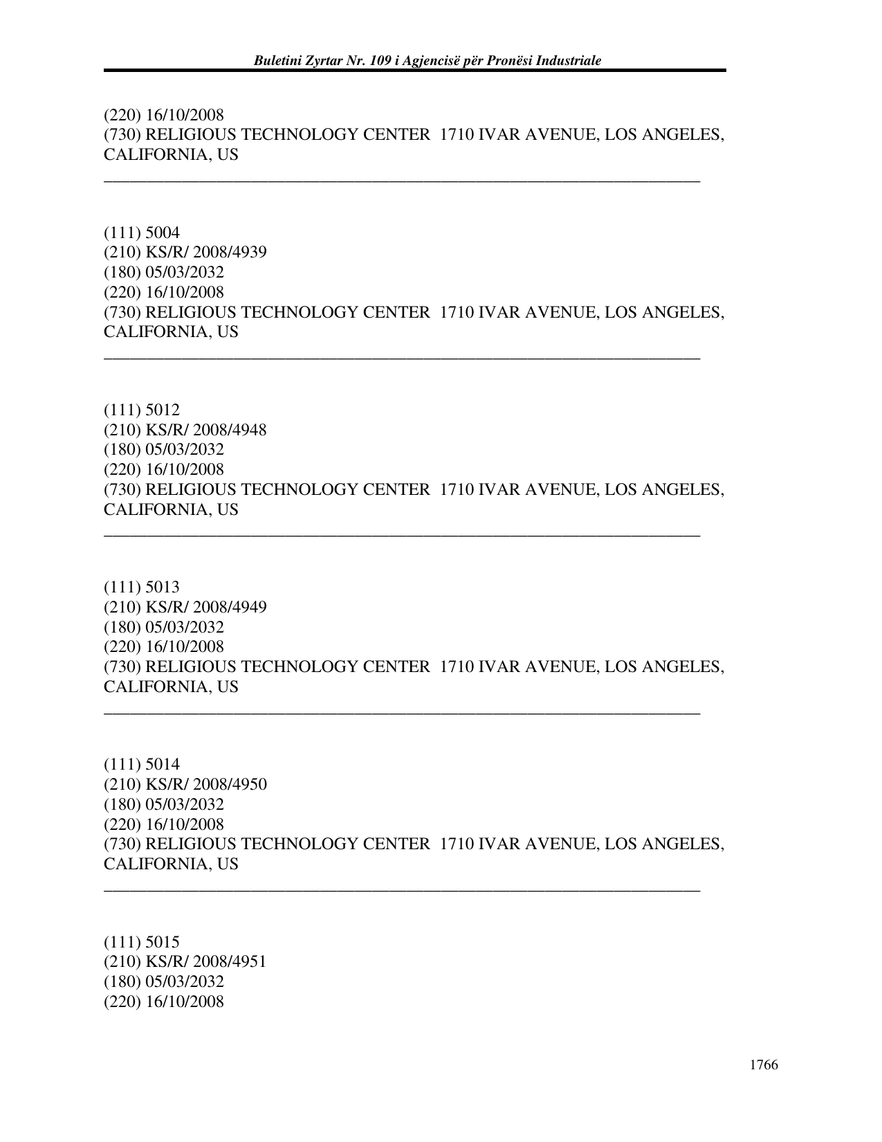 Faqja 1766 e buletinit