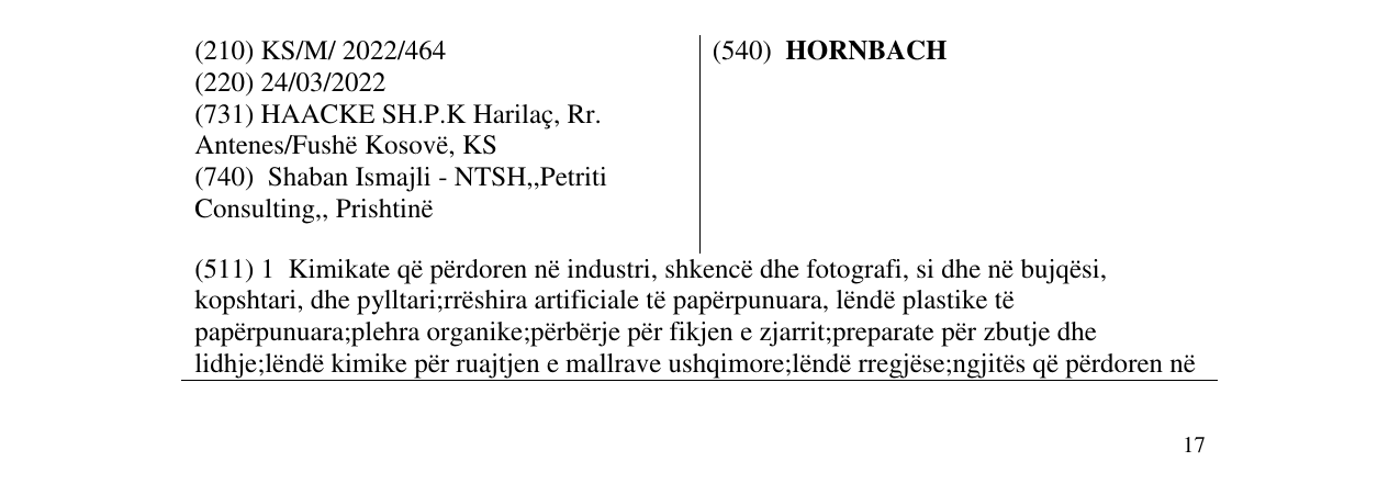 Zëri i markës HORNBACH në buletin