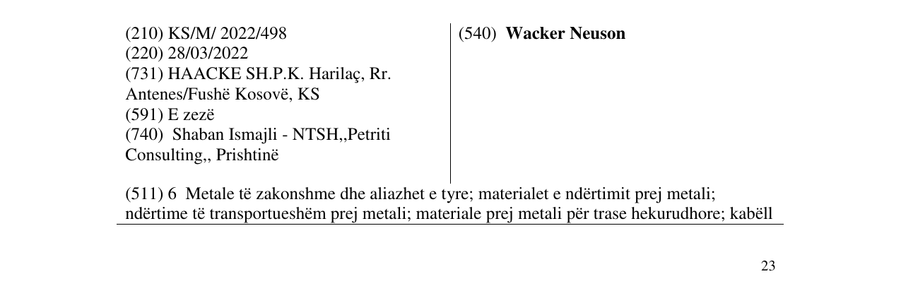 Zëri i markës Wacker Neuson në buletin