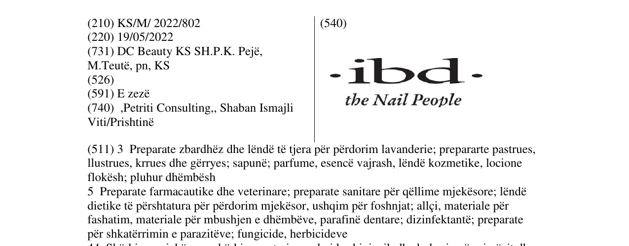 Zëri i markës ibd. në buletin