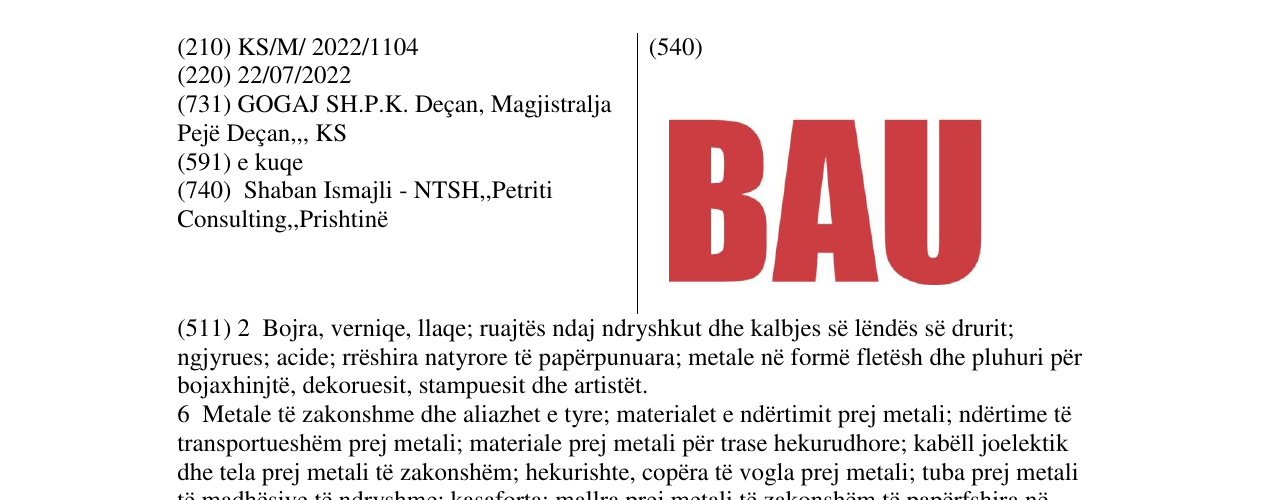 Zëri i markës BAU në buletin