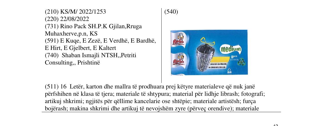 Zëri i markës Markë figurative në buletin