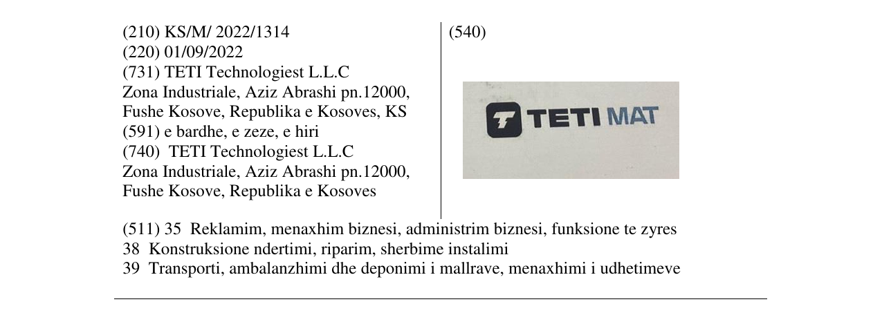 Zëri i markës Markë figurative në buletin