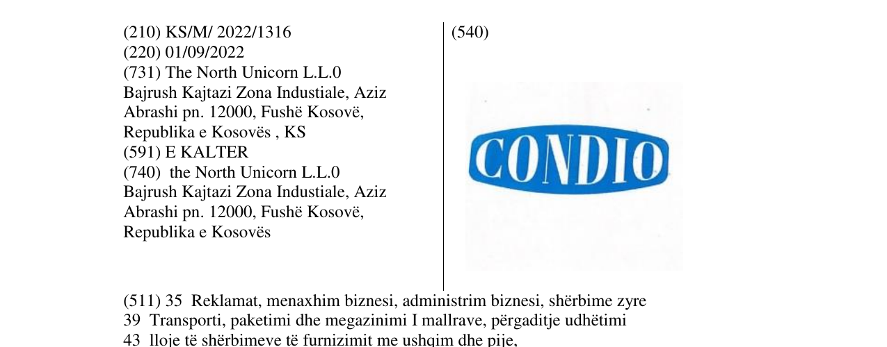 Zëri i markës Markë figurative në buletin