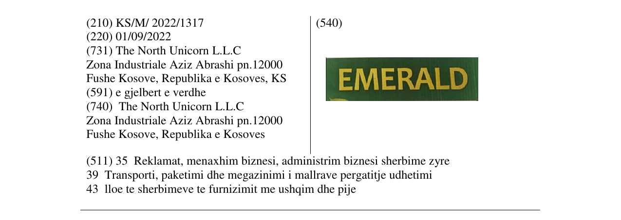 Zëri i markës Markë figurative në buletin