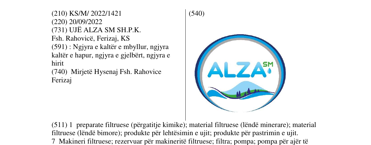 Zëri i markës ALZA në buletin