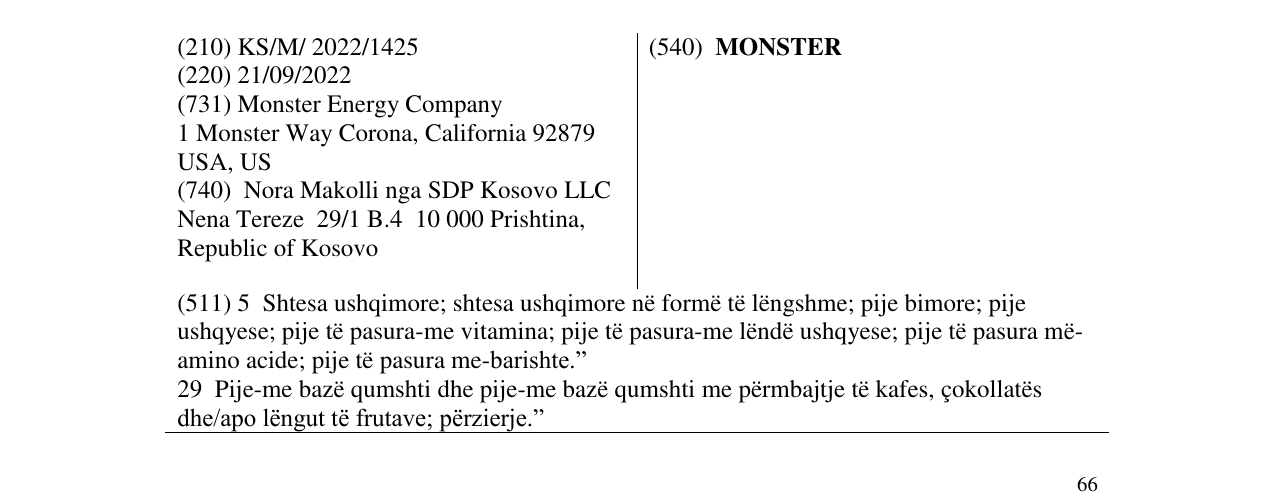 Zëri i markës MONSTER në buletin