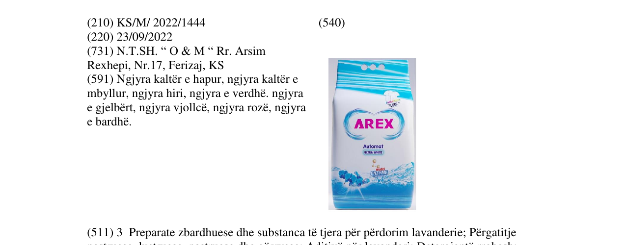 Zëri i markës AREX në buletin