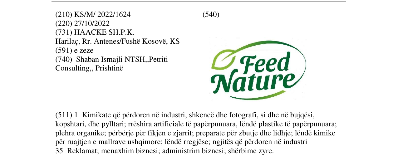 Zëri i markës Feed Nature në buletin