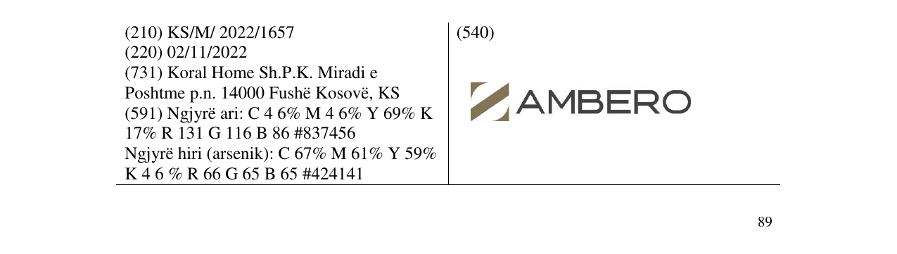 Zëri i markës AMBERO në buletin