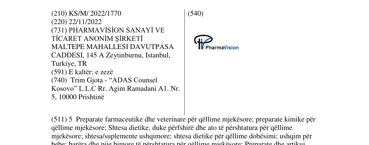 Zëri i markës IV PharmaVision në buletin
