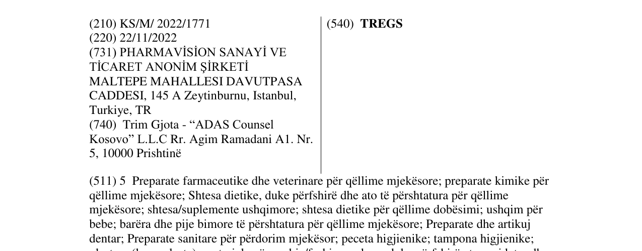 Zëri i markës TREGS në buletin